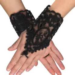 Handschuhe Florance, Spitze, schwarz