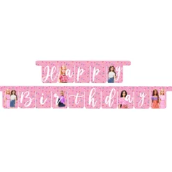 Happy Birthday Girlande Barbie, Länge 3m