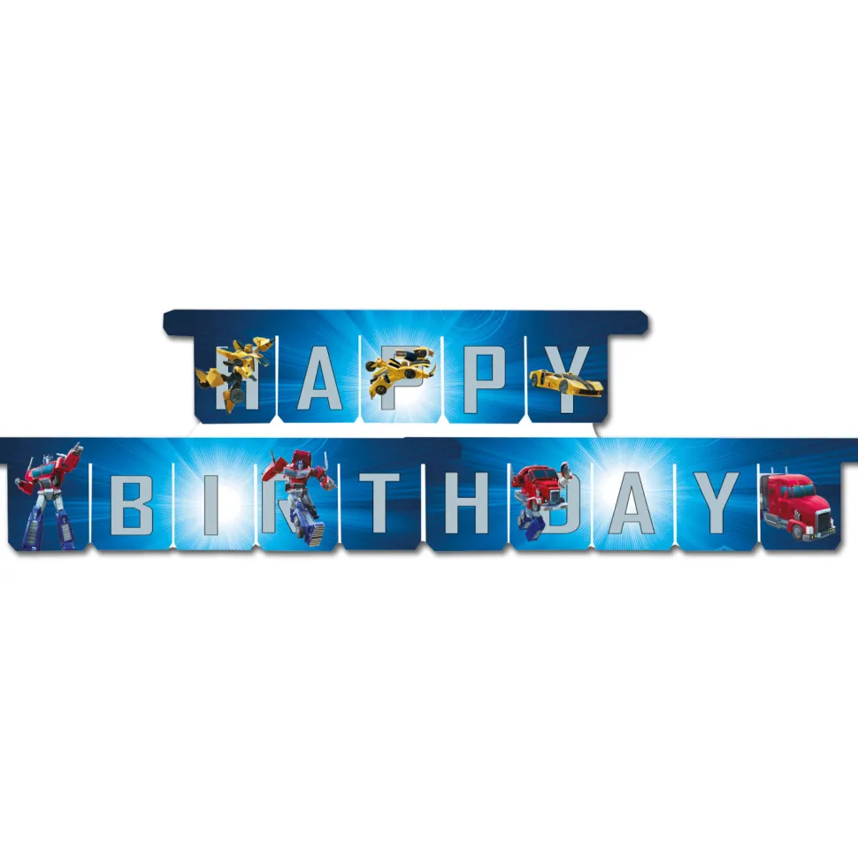 Happy Birthday Girlande Transformers, Länge 3m