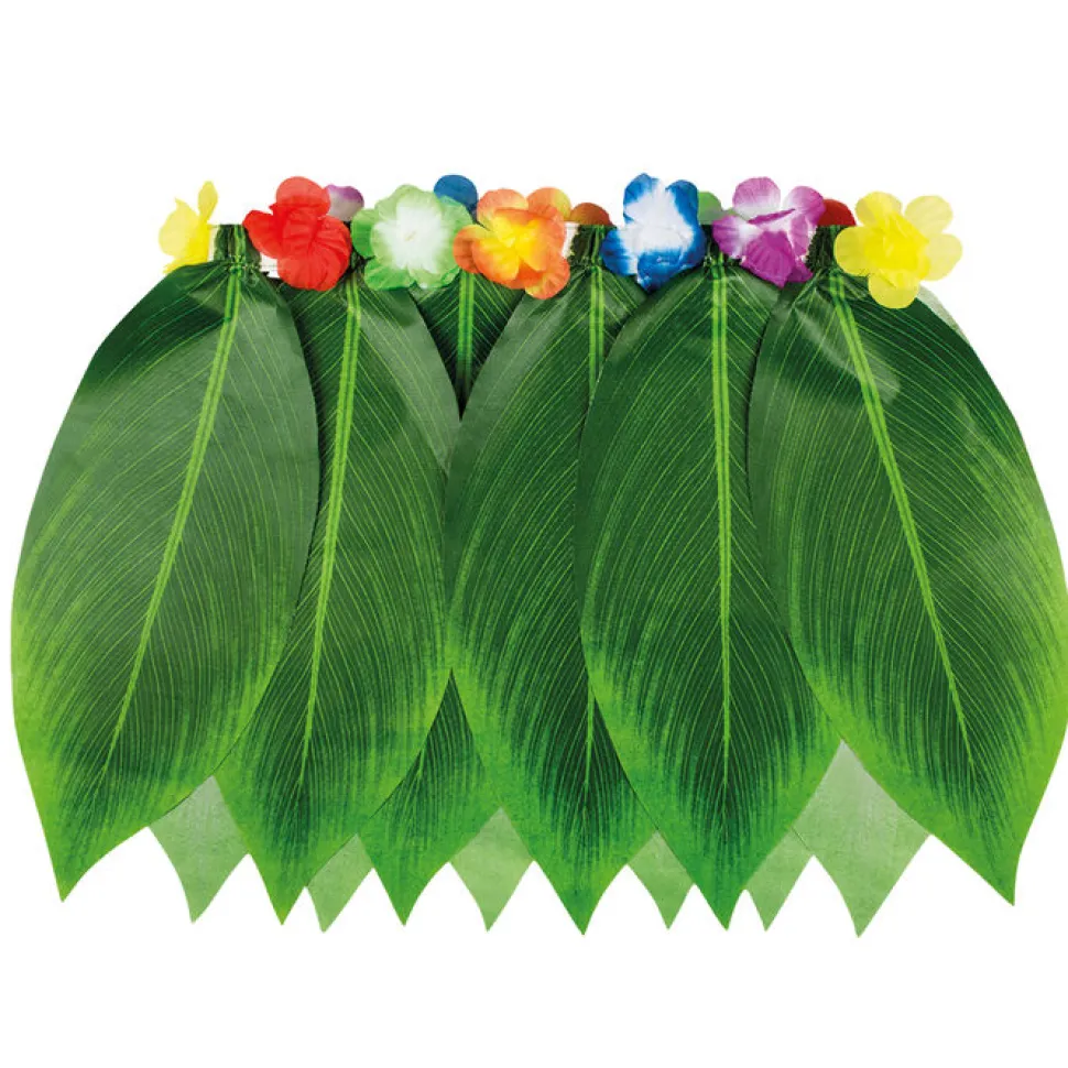Hawaii-Rock mit Palmblättern, Kunststoff, 40cm