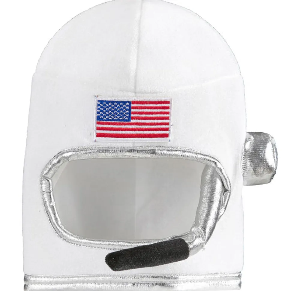 Helm Astronaut für Kinder, weiß, aus Stoff