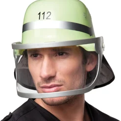 Helm Feuerwehr mit Visier & Nackentuch