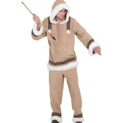 Herren-Kostüm Eskimo Mann de Luxe, Gr. 46-48