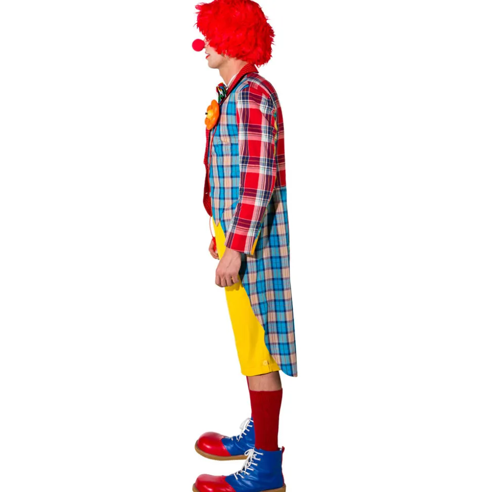 Herren-Kostüm Frack Patchwork Clown, Gr. 48-50