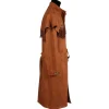 Herren-Kostüm Jacke Wildwest, braun, Gr. S, Westernmantel
