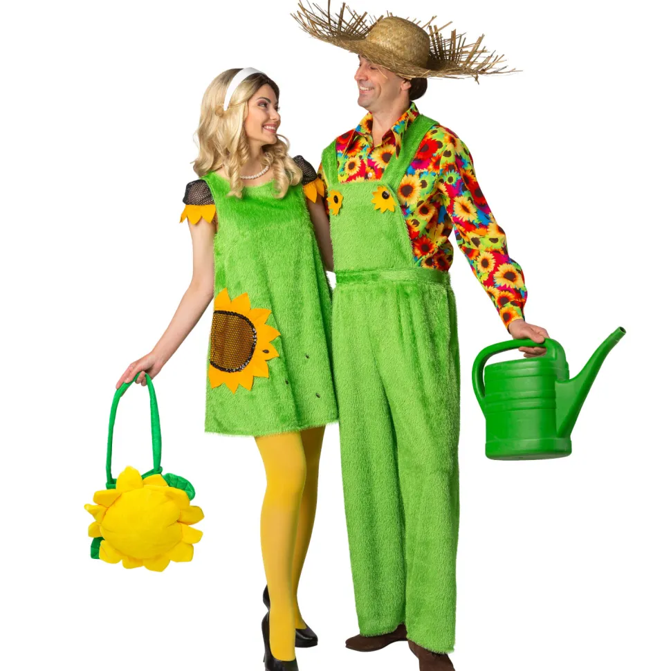 Herren-Kostüm Latzhose Grüne Wiese, grün, Gr. 46-48