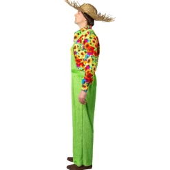 Herren-Kostüm Latzhose Grüne Wiese, grün, Gr. 46-48