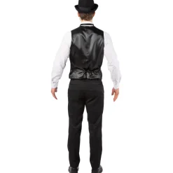 Herren-Kostüm Schwarze Weste Deluxe, Gr. 48-50