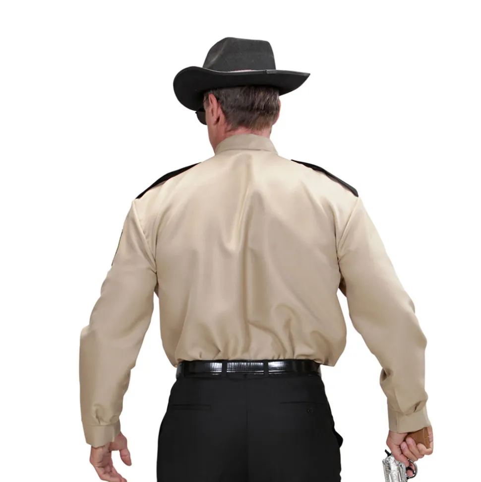 Herren-Kostüm Sheriff-Hemd, Gr. M-L