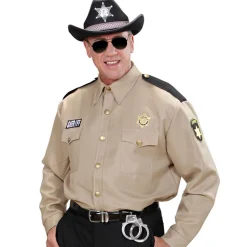 Herren-Kostüm Sheriff-Hemd, Gr. M-L