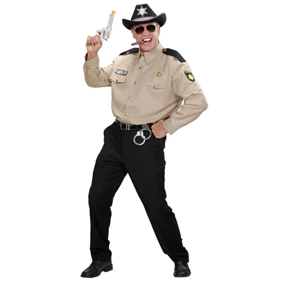 Herren-Kostüm Sheriff-Hemd, Gr. M-L