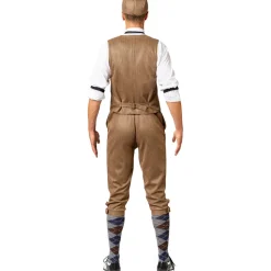 Herren-Kostüm Weste 20er, braun mit zwei Taschen Gr. 46-48