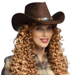Hut Cowboy Brody, Wildlederoptik, Braun, Einheitsgröße