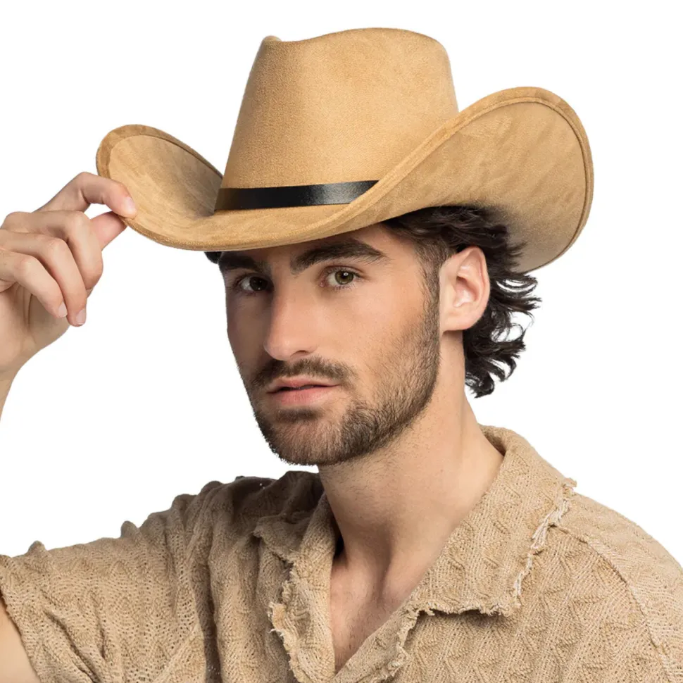 Hut Cowboy Bronco, Einheitsgröße, Beige