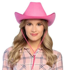 Hut Cowboy Classic Color aus Filz, pink