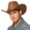 Hut Cowboy Nebraska, braun, Wildleder-Look, Einheitsgröße