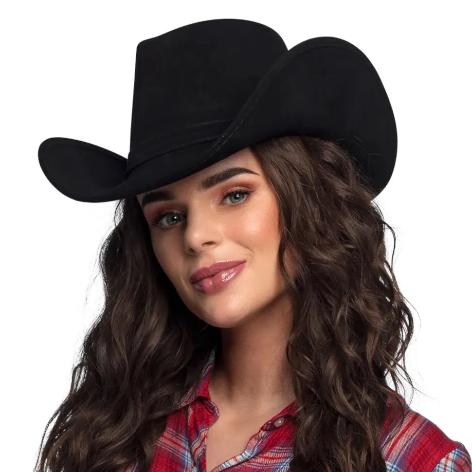 Hut Cowboy Wyoming, schwarz