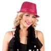 Hut Disco mit Pailletten, pink