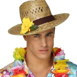 Hut Farmer mit Sonnenblume