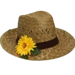 Hut Farmer mit Sonnenblume