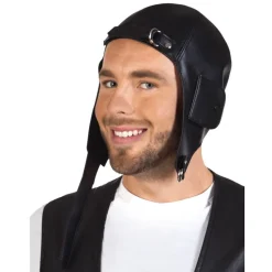 Hut Fliegerkappe, schwarz Einheitsgröße