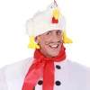 Hut Huhn, Plüsch, weiß