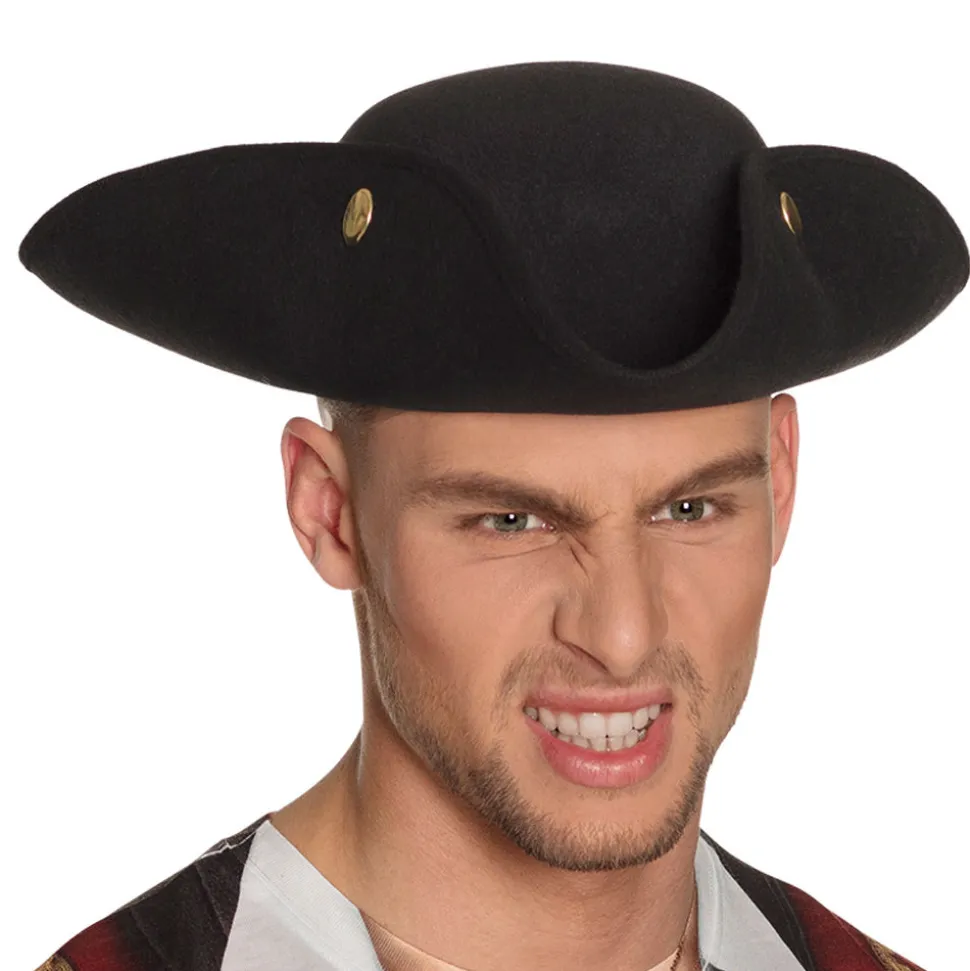 Hut Piraten Dreispitz, schwarz