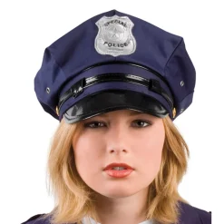 Hut Polizist / Police Cap, blau Kopfweite 58-60