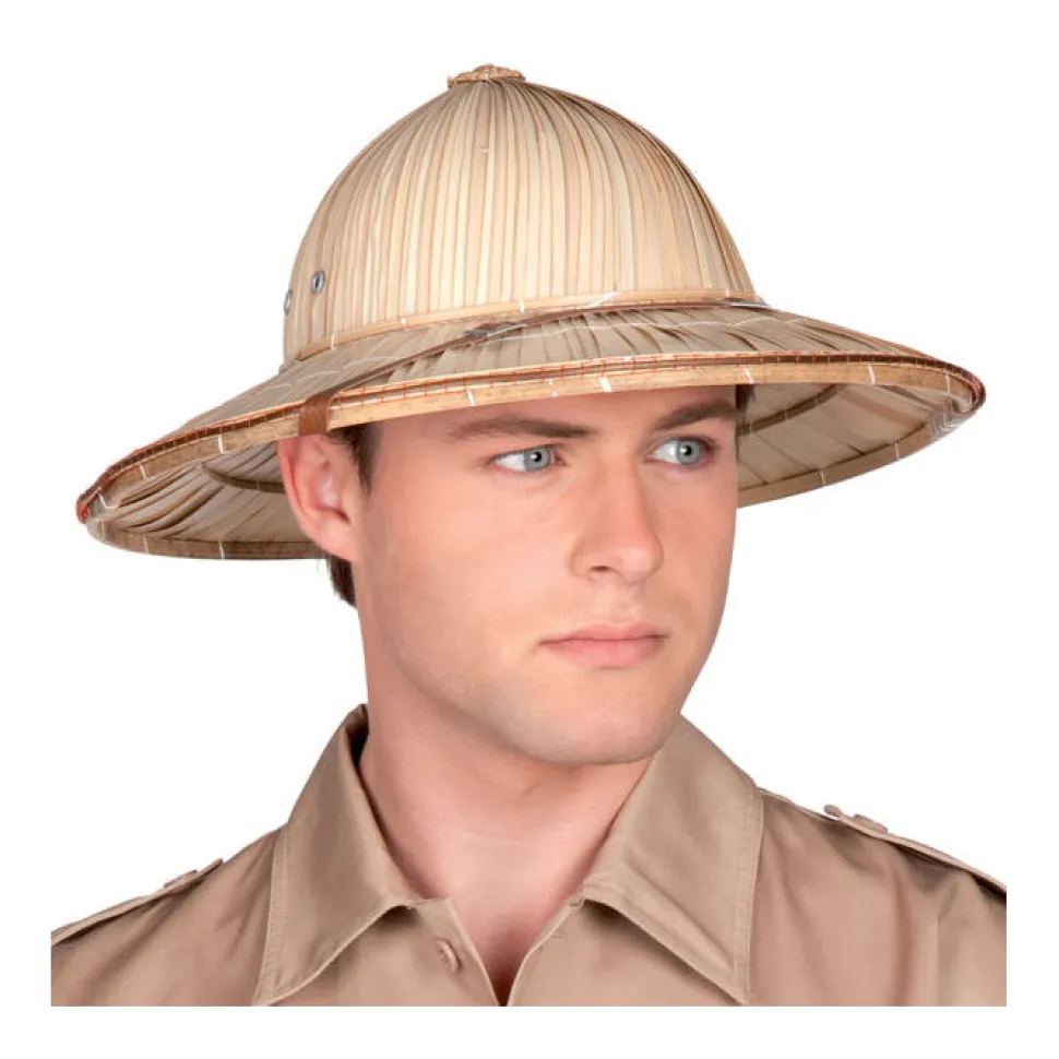 Hut Safari aus Stroh naturfarben Einheitsgröße