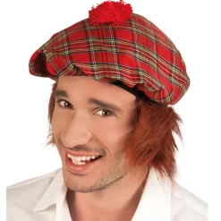 Hut Schottenmütze MacGeiz, mit Haaren