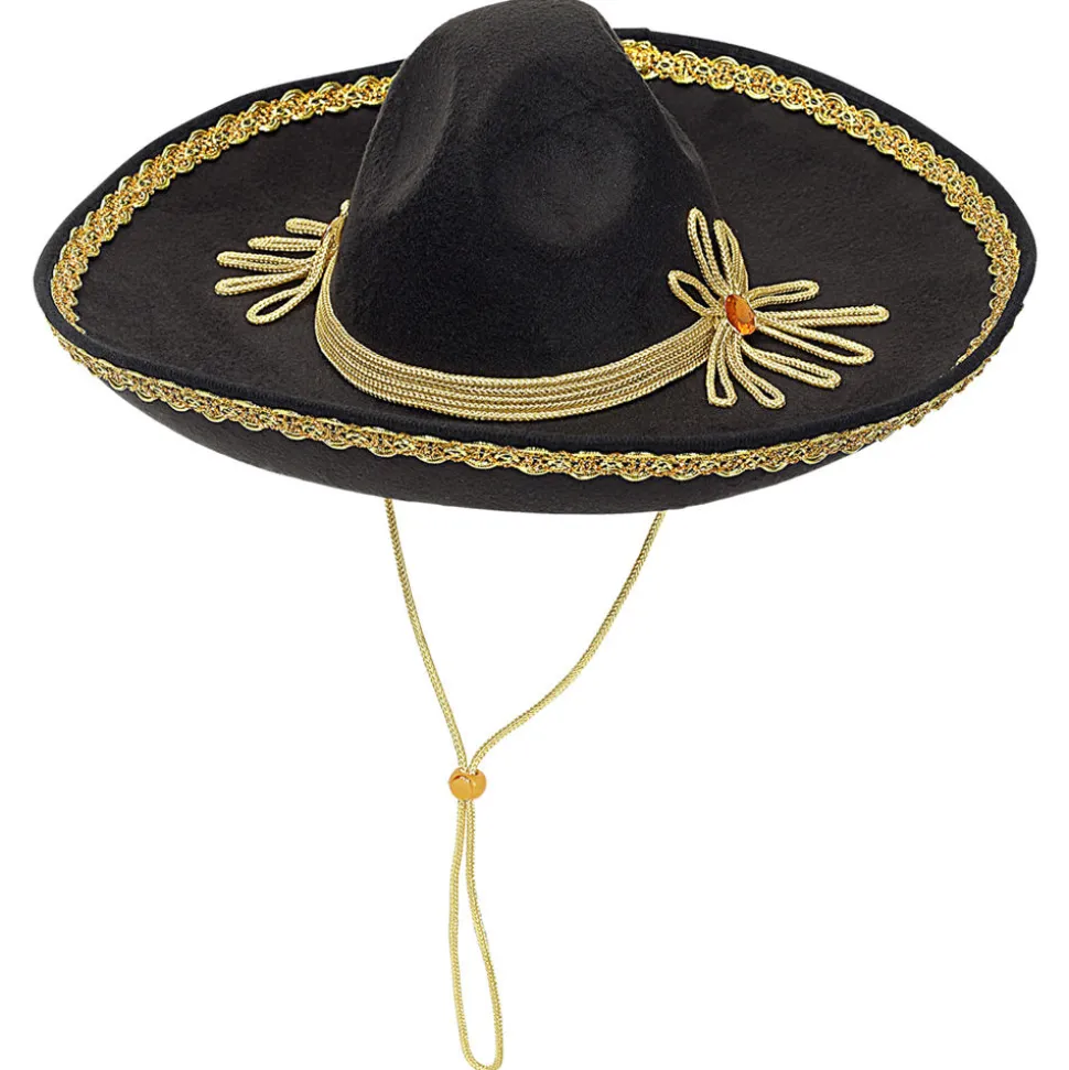 Hut schwarzer Sombrero Deluxe, ca. 50 cm