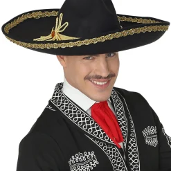 Hut schwarzer Sombrero Deluxe, ca. 50 cm