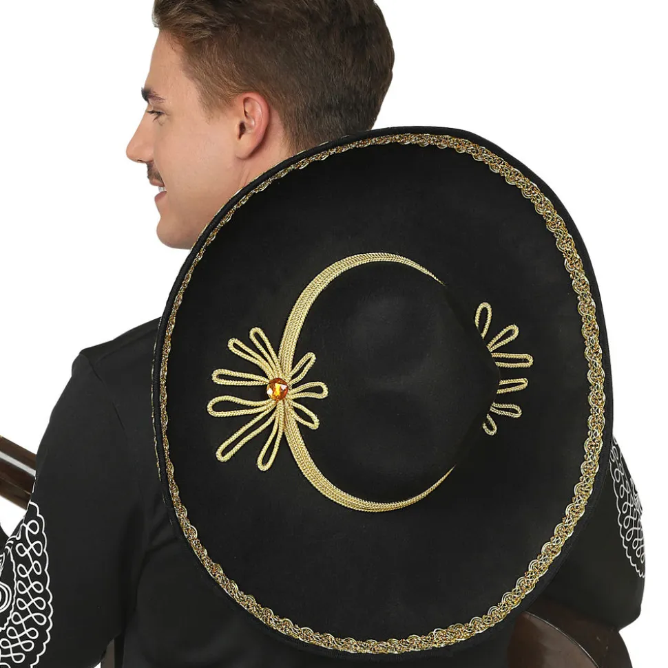 Hut schwarzer Sombrero Deluxe, ca. 50 cm