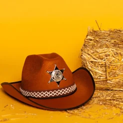 Hut Sheriff für Kinder, braun
