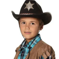 Hut Sheriff für Kinder, schwarz