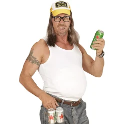 Hut Trucker mit Haar, gelb