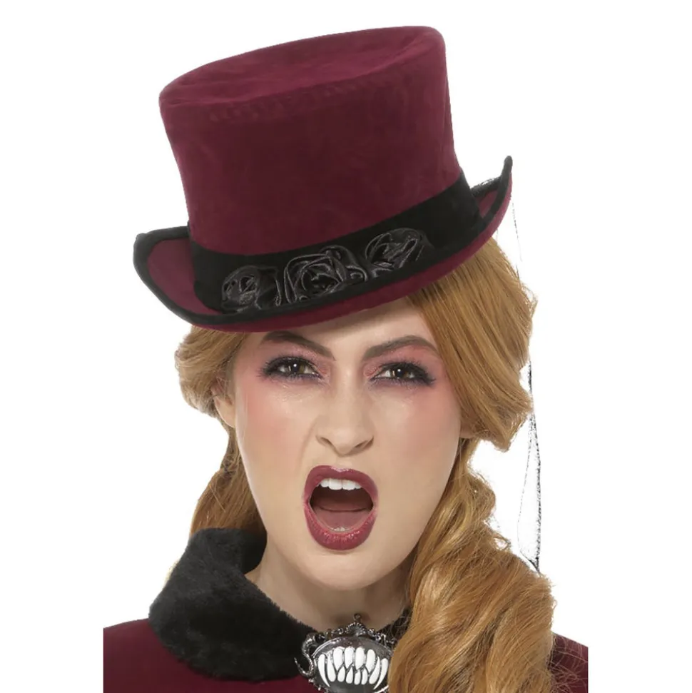 Hut Vampirin Deluxe mit Schleier