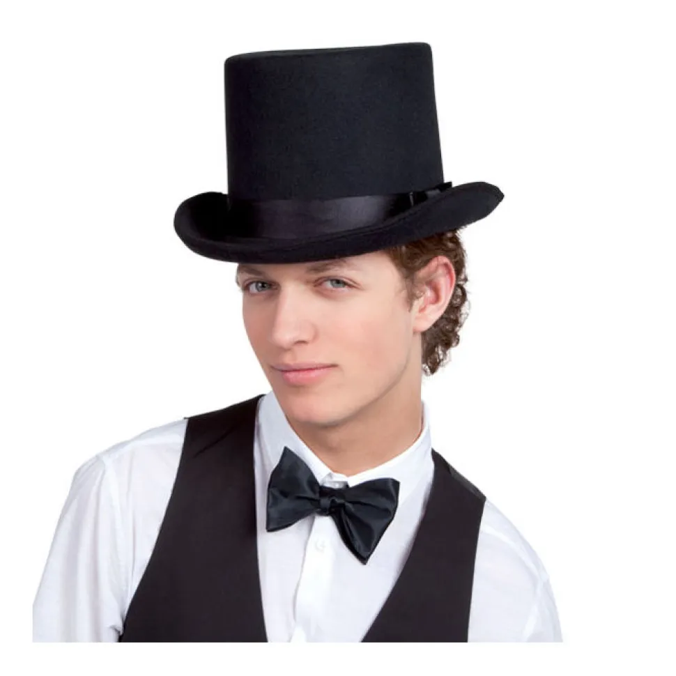 Hut Zylinder Byron Deluxe, schwarz