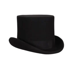 Hut Zylinder Deluxe aus Wolle, schwarz, KW 61