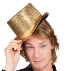Hut Zylinder Disco gold, Einheitsgröße