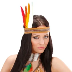 Indianerfeder-Set, bunt, 12 Stück