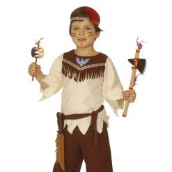 Indianer Messer in Wildledertasche für Kinder