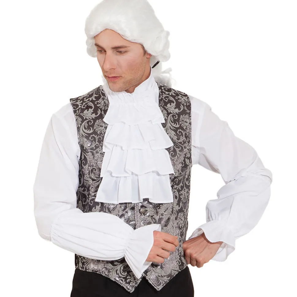 Jabot aus Batist, weiß