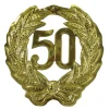 Jubiläumszahl 50, gold