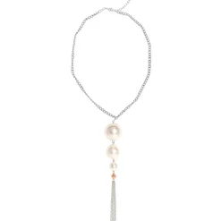 Kette Charleston Perlenschmuck, beige