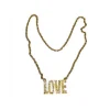 Kette LOVE, Goldfarben