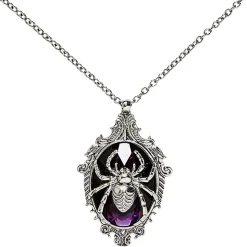 Kette Spinne mit Edelstein