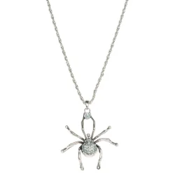 Kette Spinne mit Strass, silber