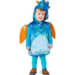 Kinder-Kostüm blauer Drache, Einheitsgröße