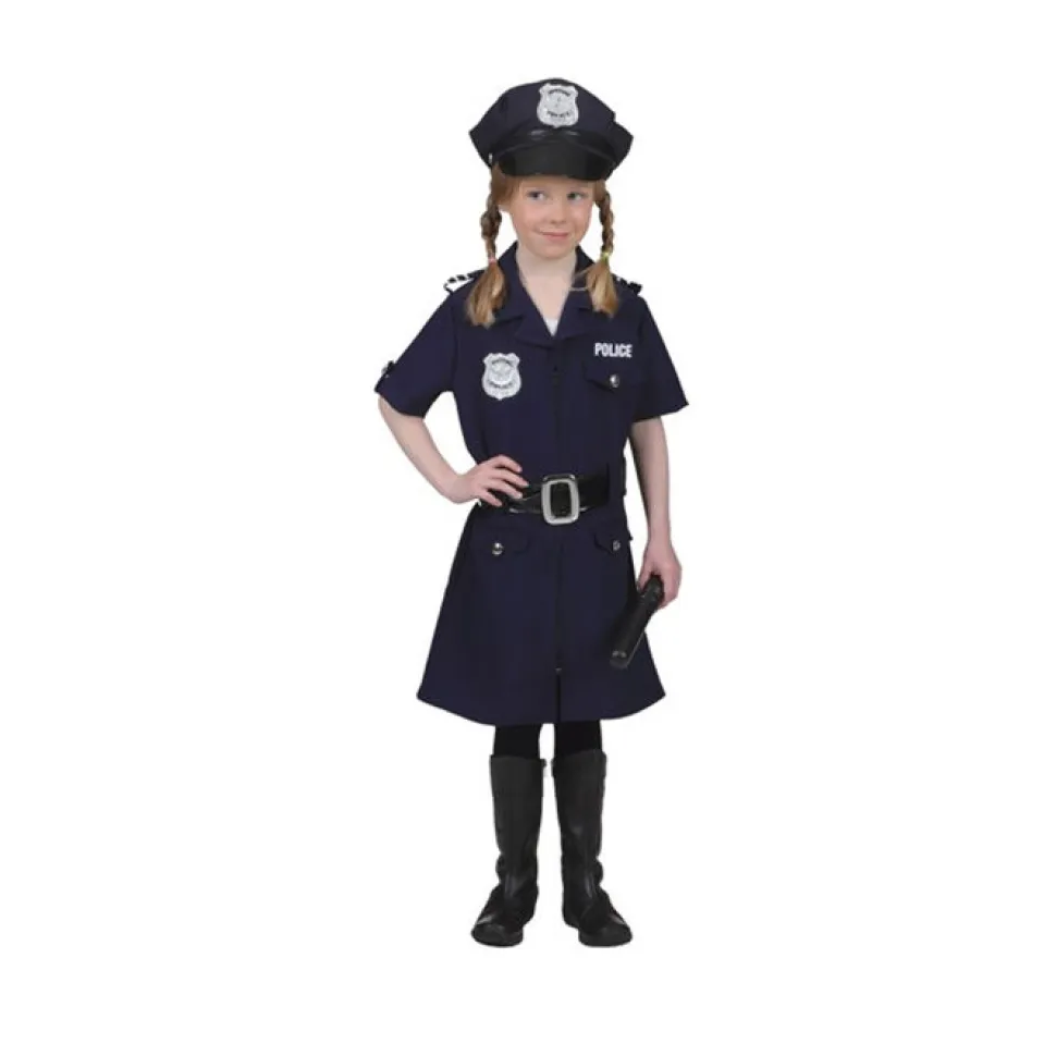 Kinder-Kostüm Polizistin, blau, Gr. 116
